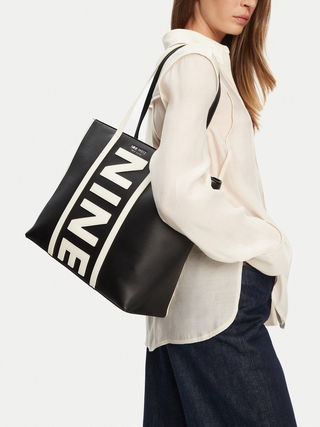 Kabelka Nine West CEO-WHITE-LX10027 Černá