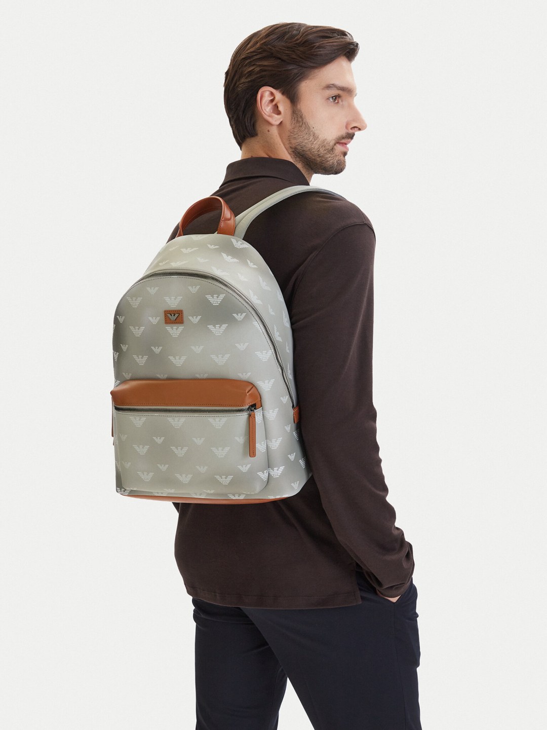 Batoh Emporio Armani EM005666 AF23972 M8334 Šedá