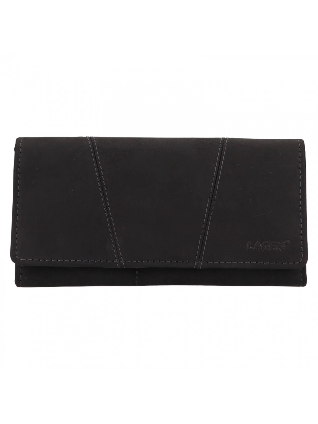 Dámská kožená peněženka Lagen Virag – černá