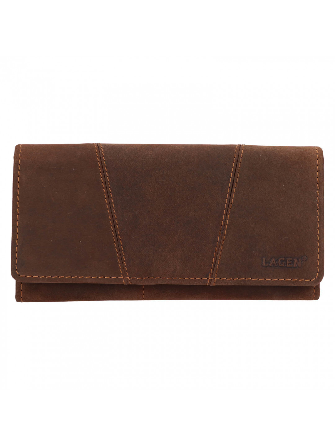 Dámská kožená peněženka Lagen Virag – hnedá