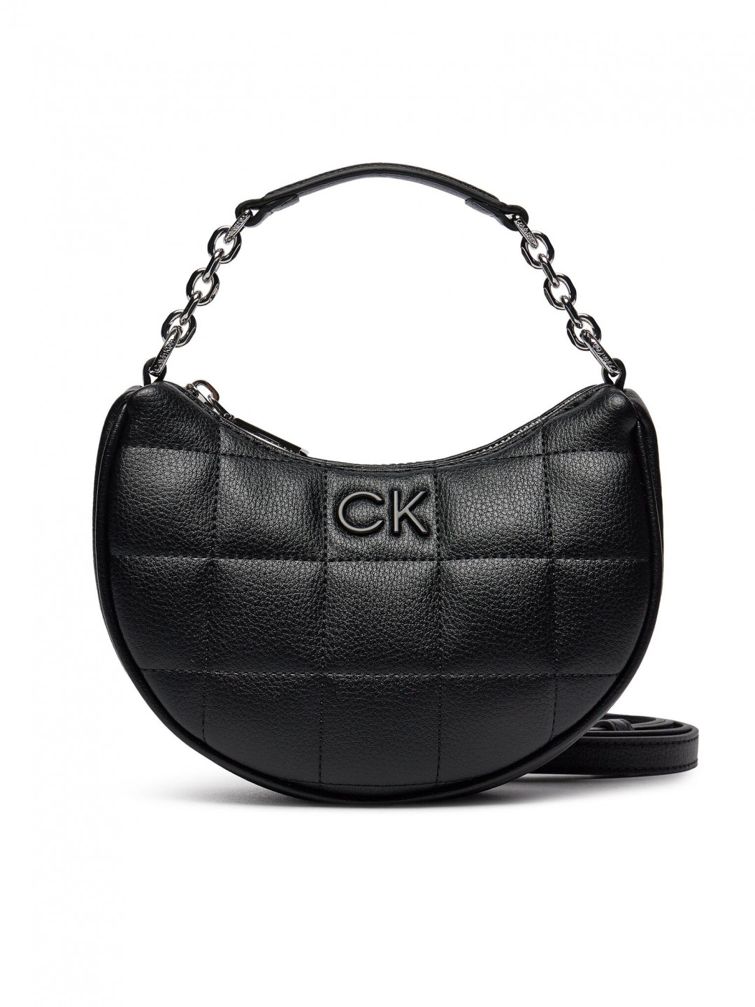 Calvin Klein Kabelka Square Quilt Chain Mini Bag K60K612020 Černá