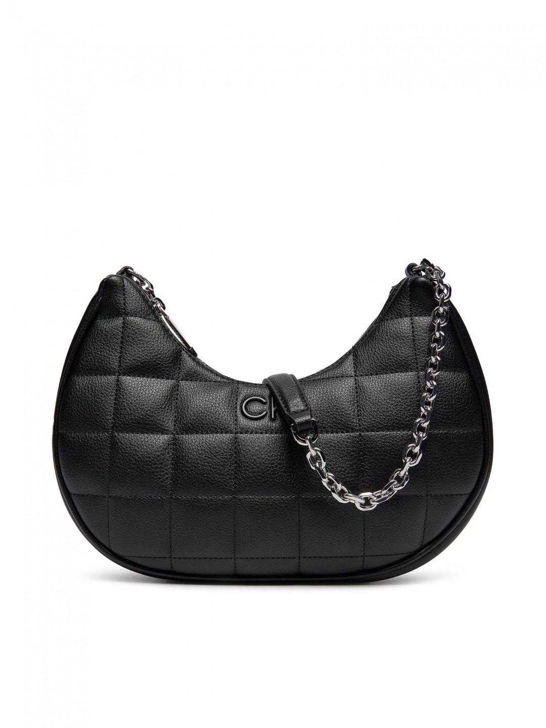 Calvin Klein Kabelka Square Quilt Chain Shoulder Bag K60K612018 Černá