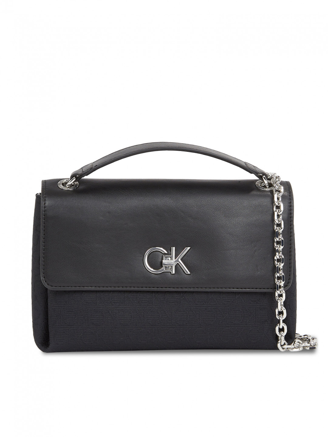 Calvin Klein Kabelka Re-Lock Conv Shoulder Bag Jcq K60K611755 Černá