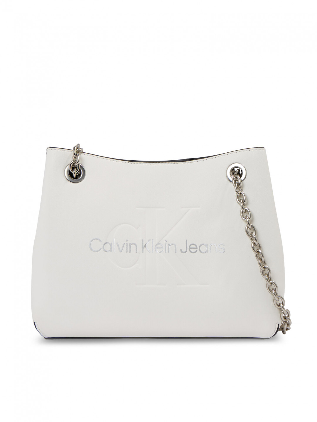 Calvin Klein Jeans Kabelka Sculpted Shoulder Bag24 Mono K60K607831 Bílá
