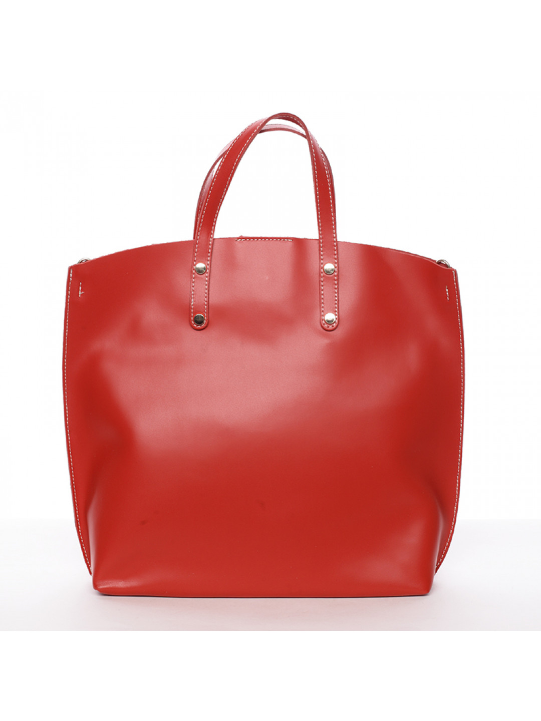 Atraktivní kožená kabelka Bailey červená