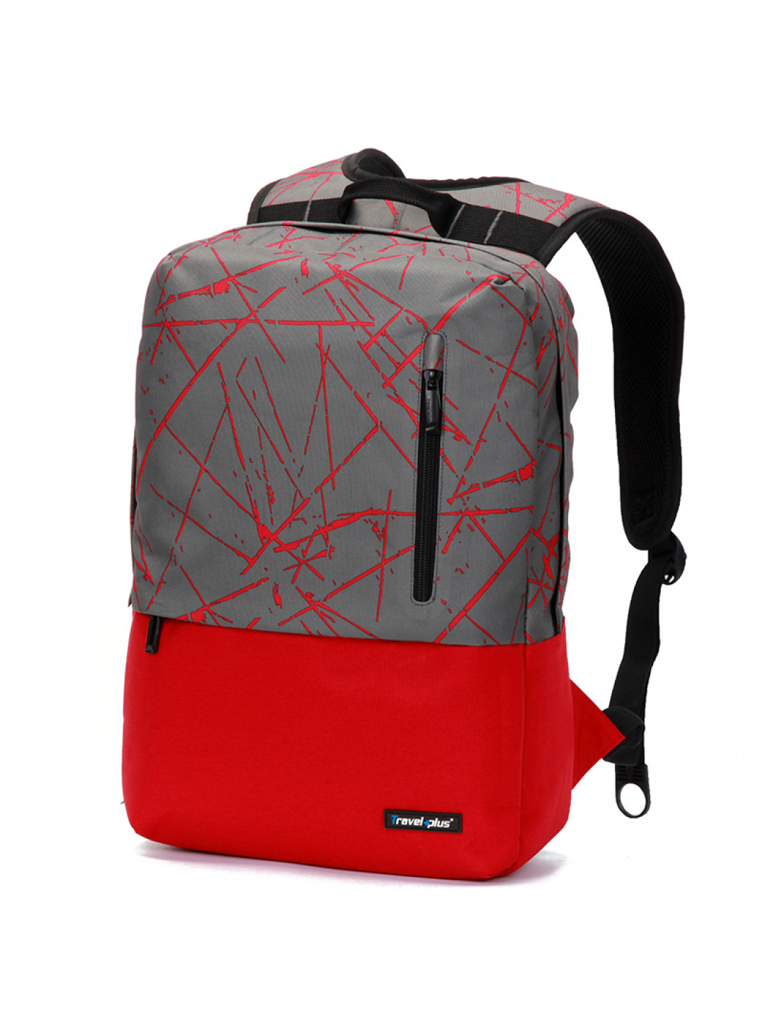 Cestovní a turistický batoh červeno-šedý