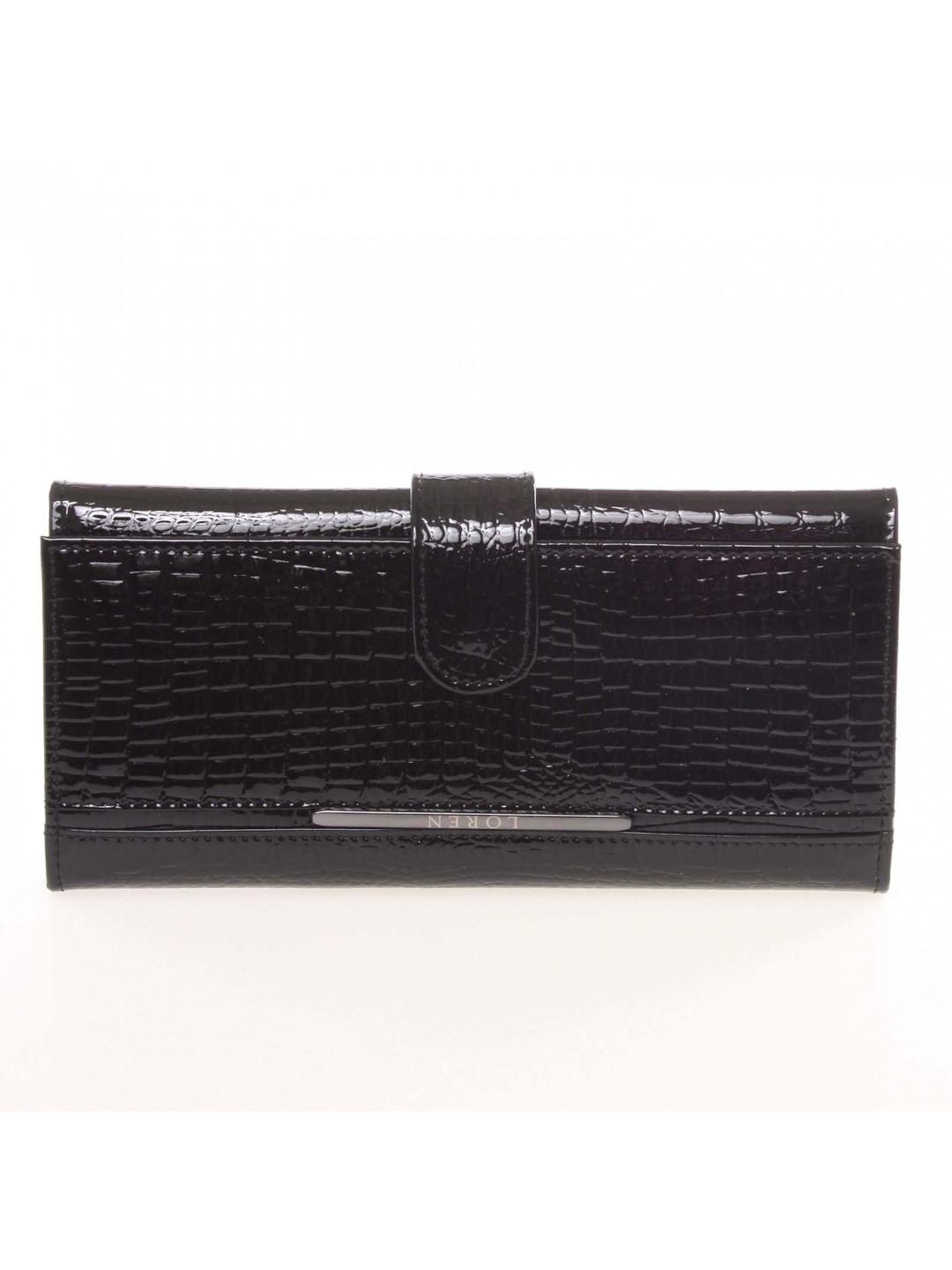 Kožená dámská peněženka Belinda croco černá