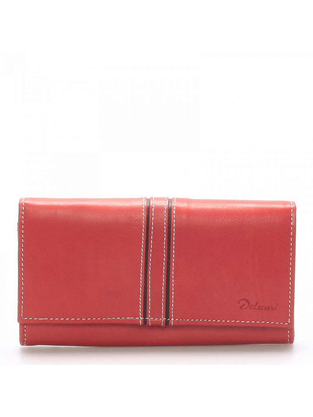 Dámská kožená peněženka Delami Carla červená