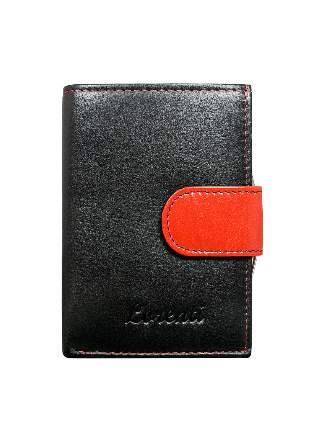 Dámská stylová kožená peněženka Adriana červená černá
