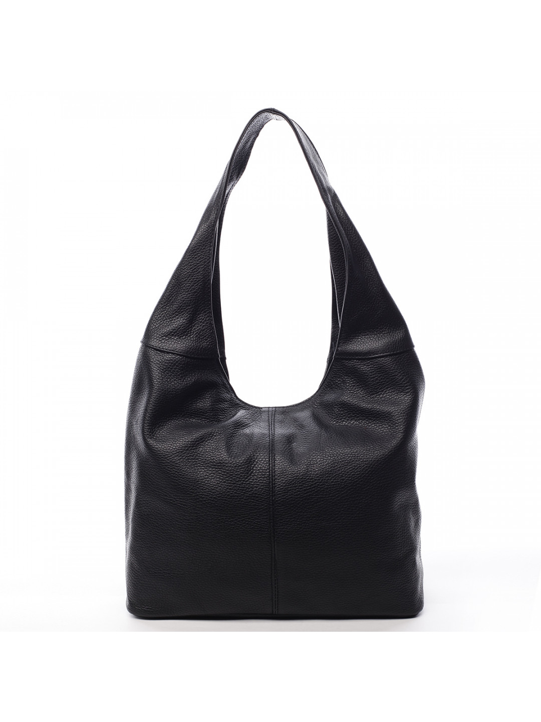 Velká dámská kožená kabelka Hayley černá