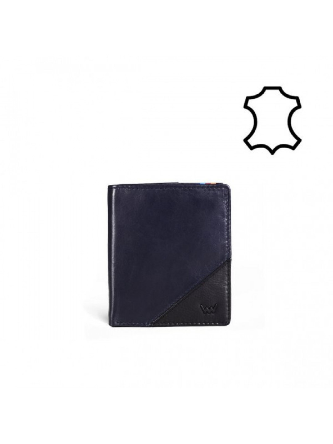 Pánská kožená peněženka Jameson VUCH černá tmavě modrá