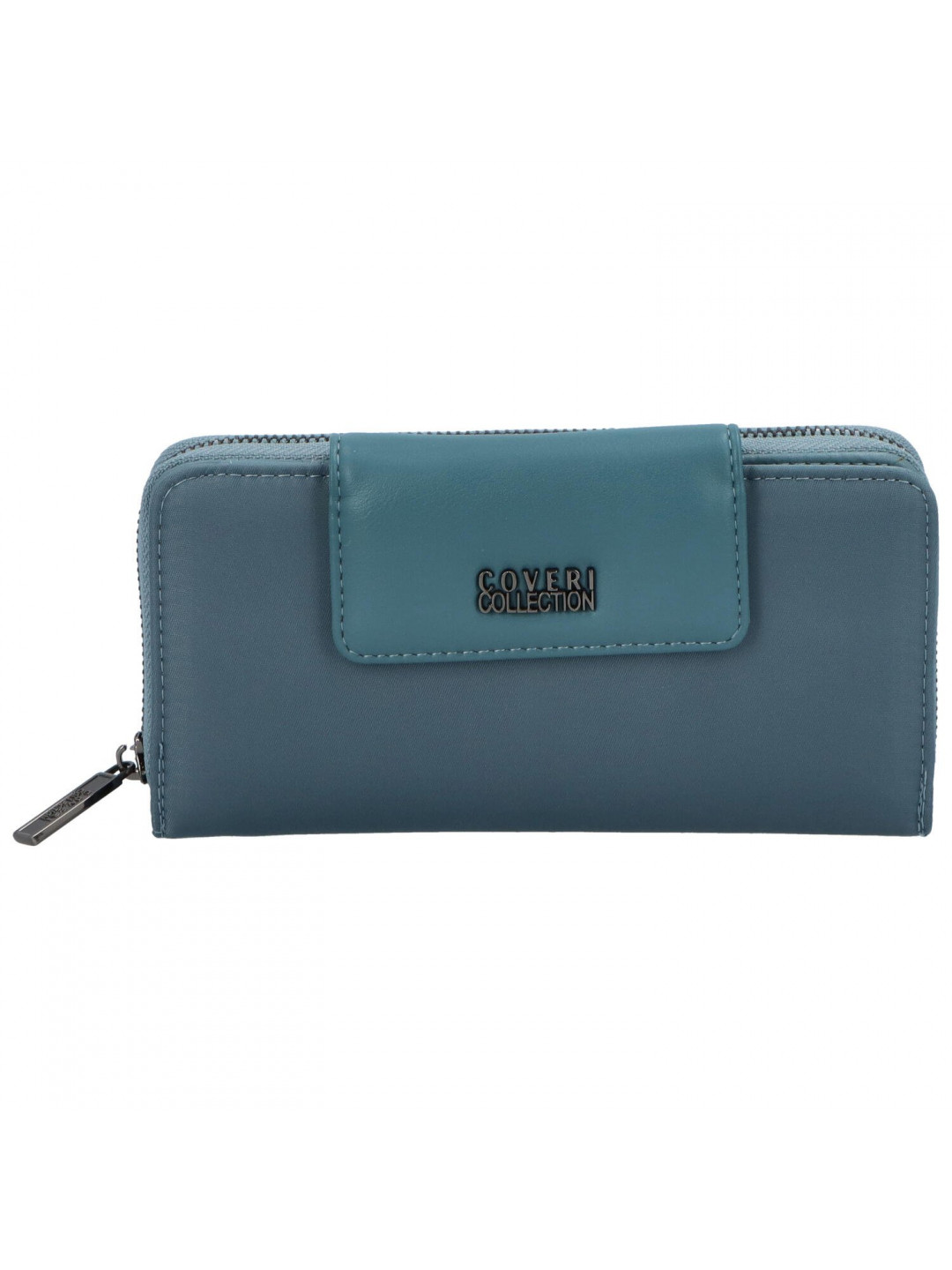 Trendová dámská koženková peněženka Funo světle modrá