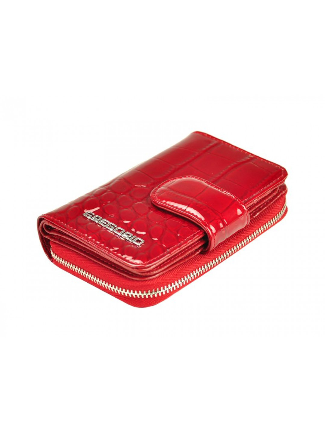 Luxusní dámská kožená peněženka Isidora croco červená