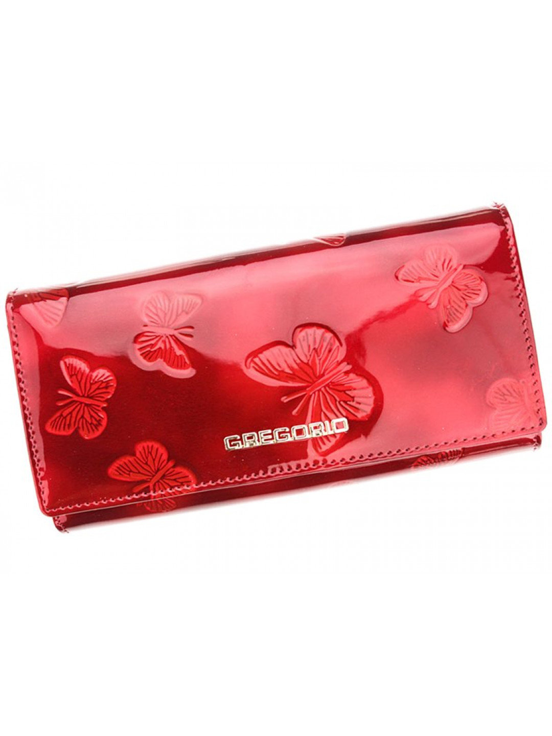 Luxusní dámská peněženka Butterfly červená