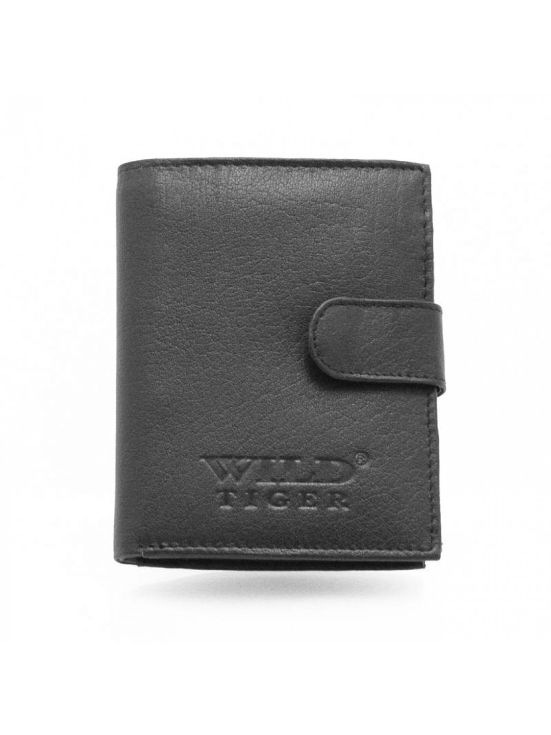 Luxusní pánská kožená peněženka se zápinkou Lukas černá