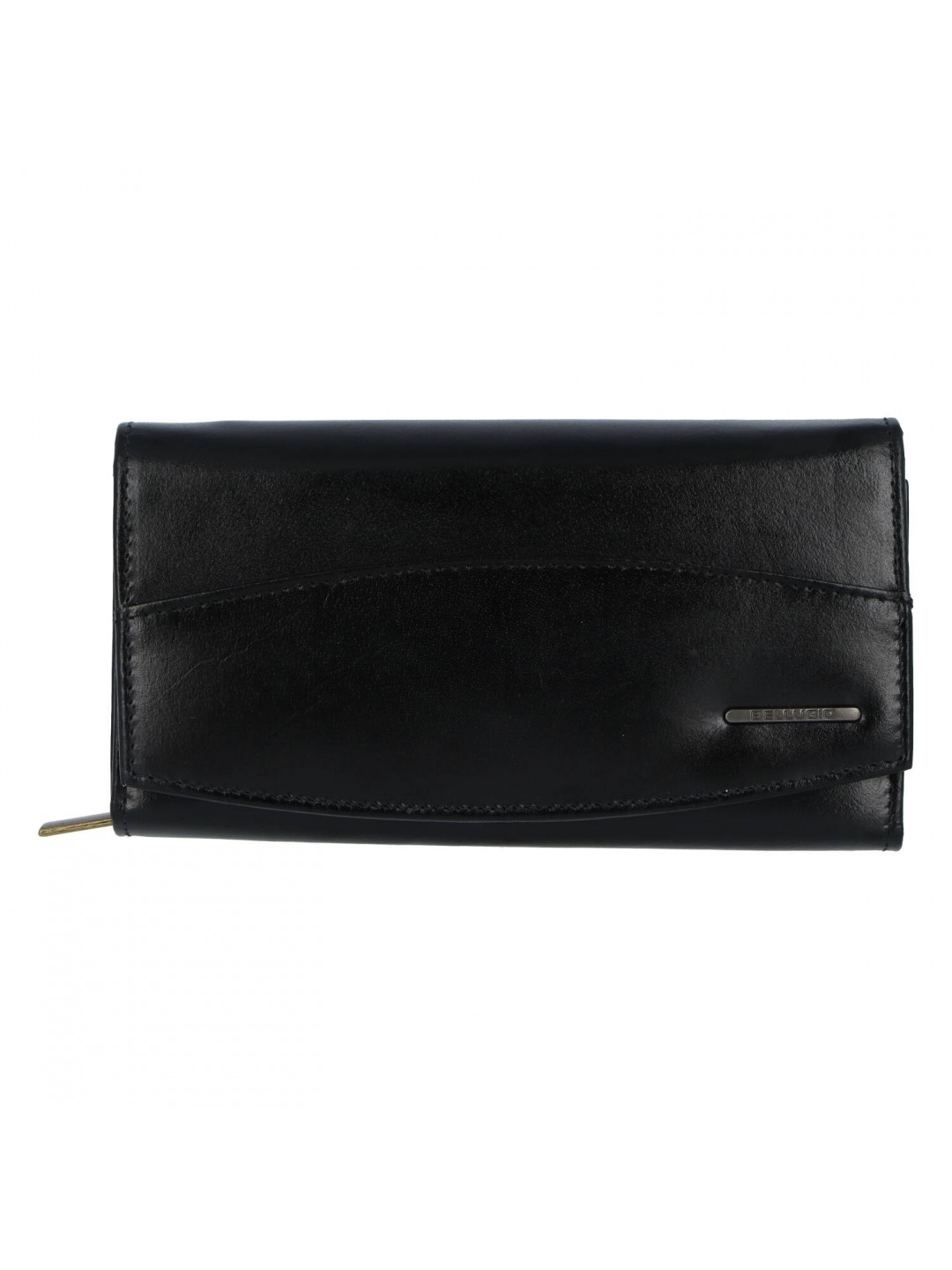 Praktická dámská kožená peněženka Siva černá
