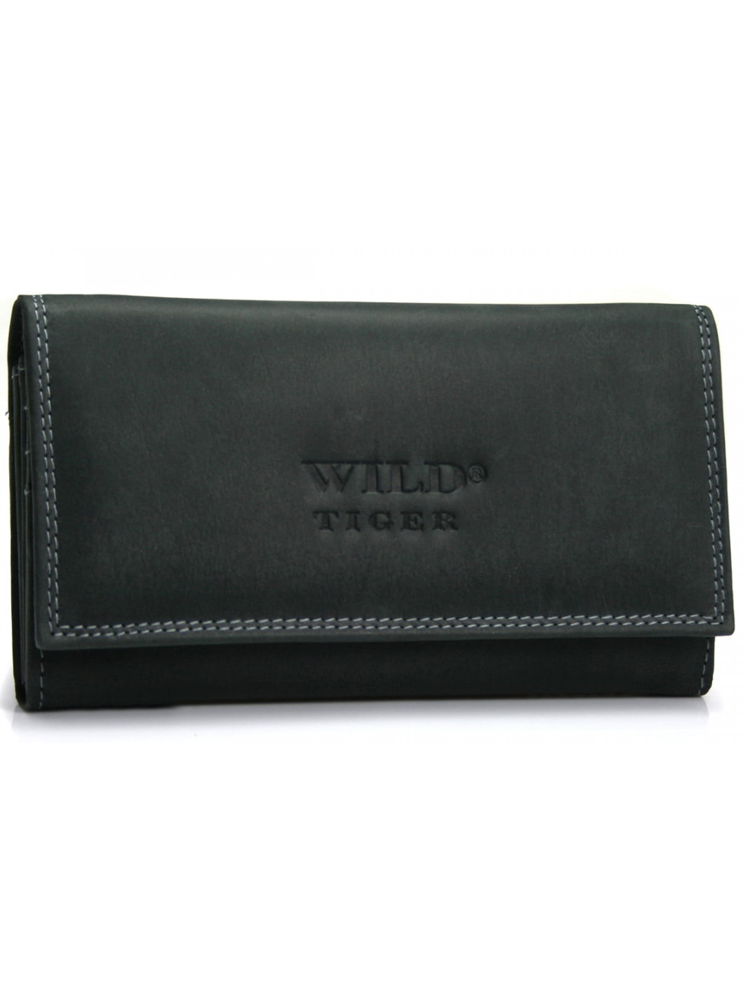 Dámská velká kožená peněženka Wild Tiger Terra černá
