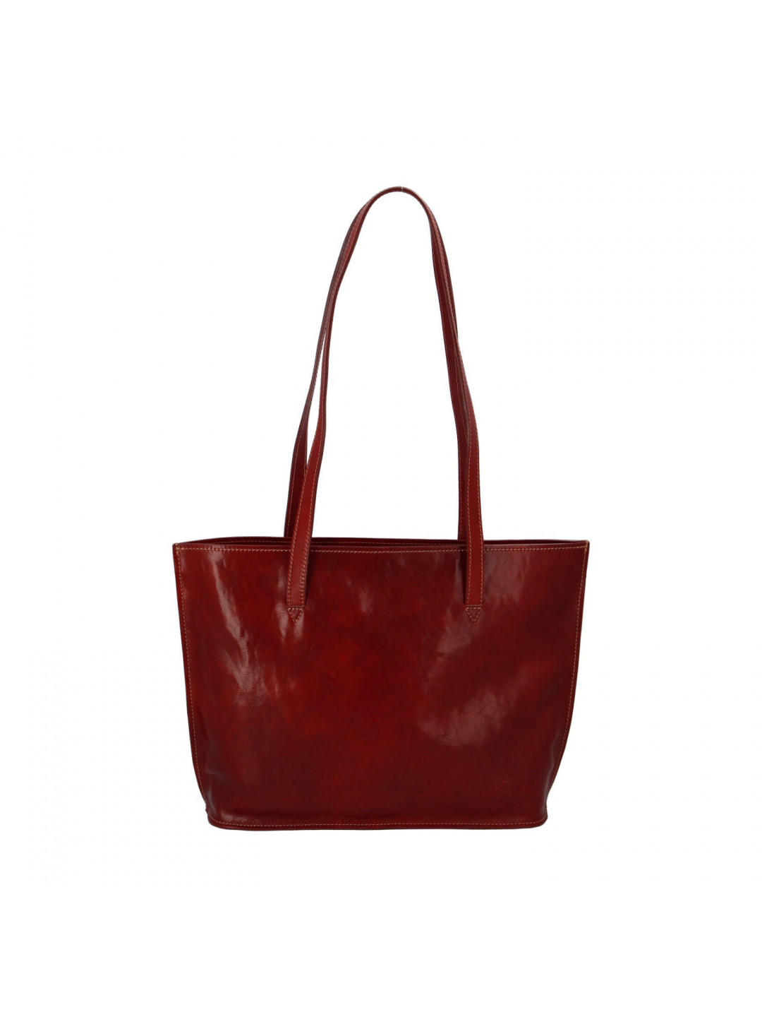 Stylová a praktická dámská kožená taška Josette červená