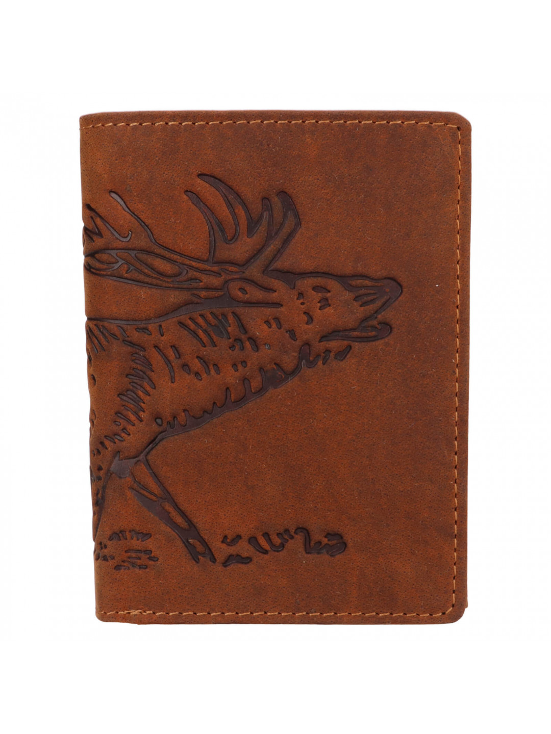 Pánská kožená peněženka Lagen Deer – hnědá