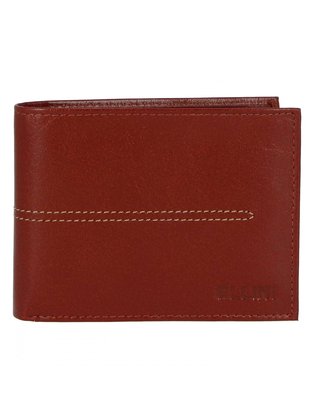 Elegantní pánská koženková peněženka Ellini Sasha hnědá