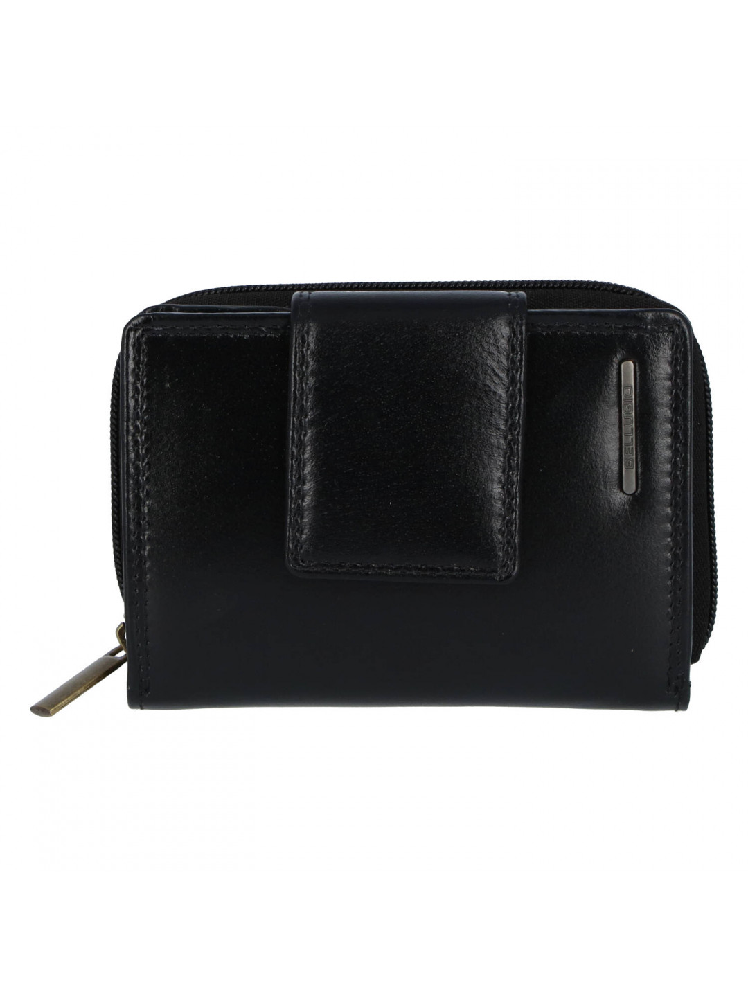 Malá a praktická dámská kožená peněženka Lili černá