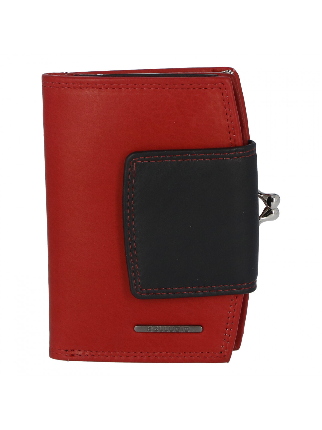 Praktická dámská peněženka Bellugio Clara červeno-černá