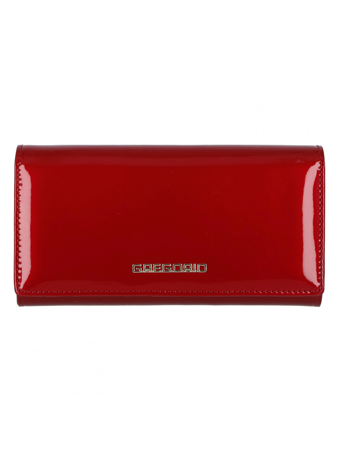 Delší hladká lakovaná peněženka Aimee červená