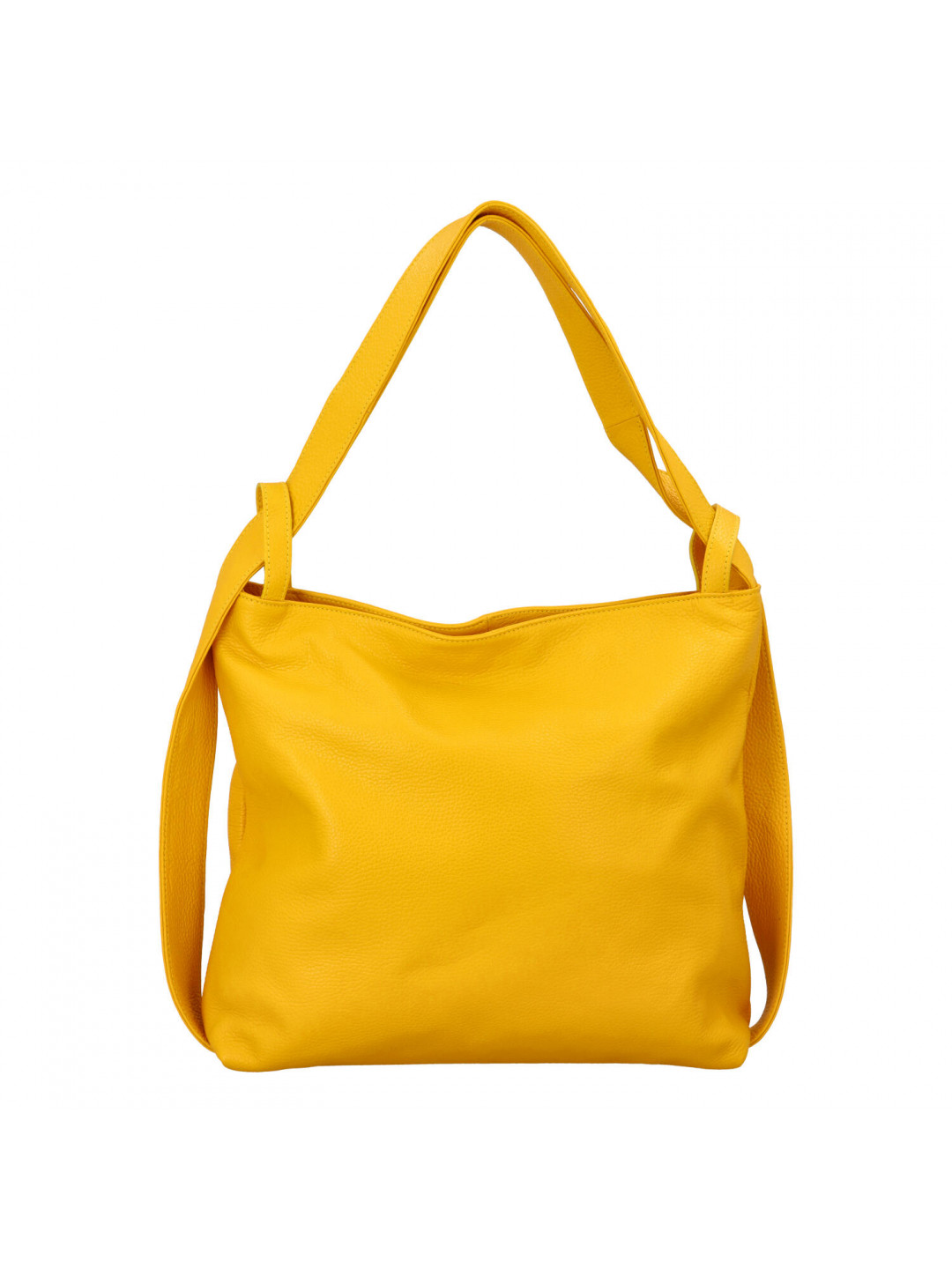 Stylová kožený kabelko batoh Becky žlutá