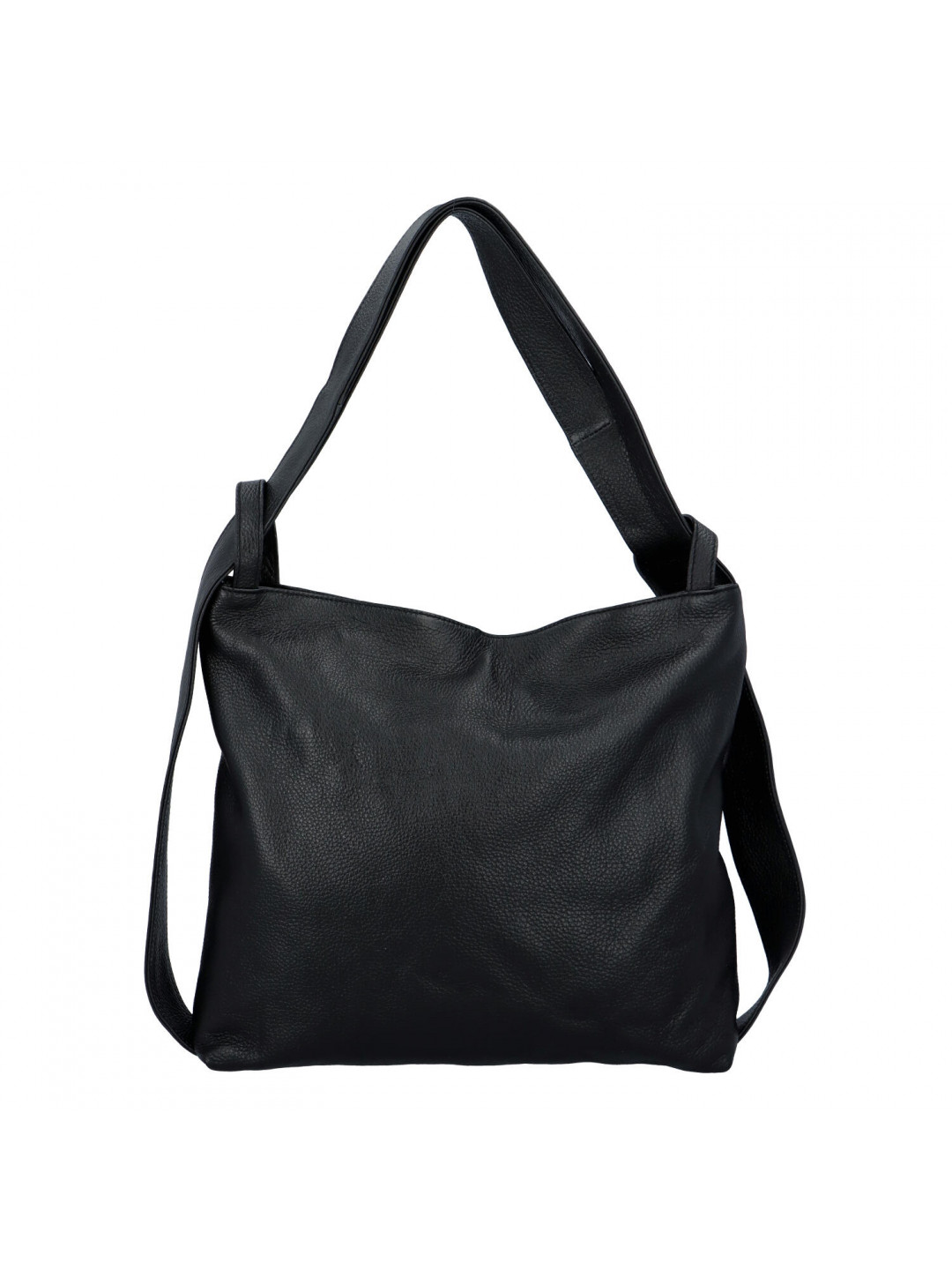 Stylová kožený kabelko batoh Vanesa černá