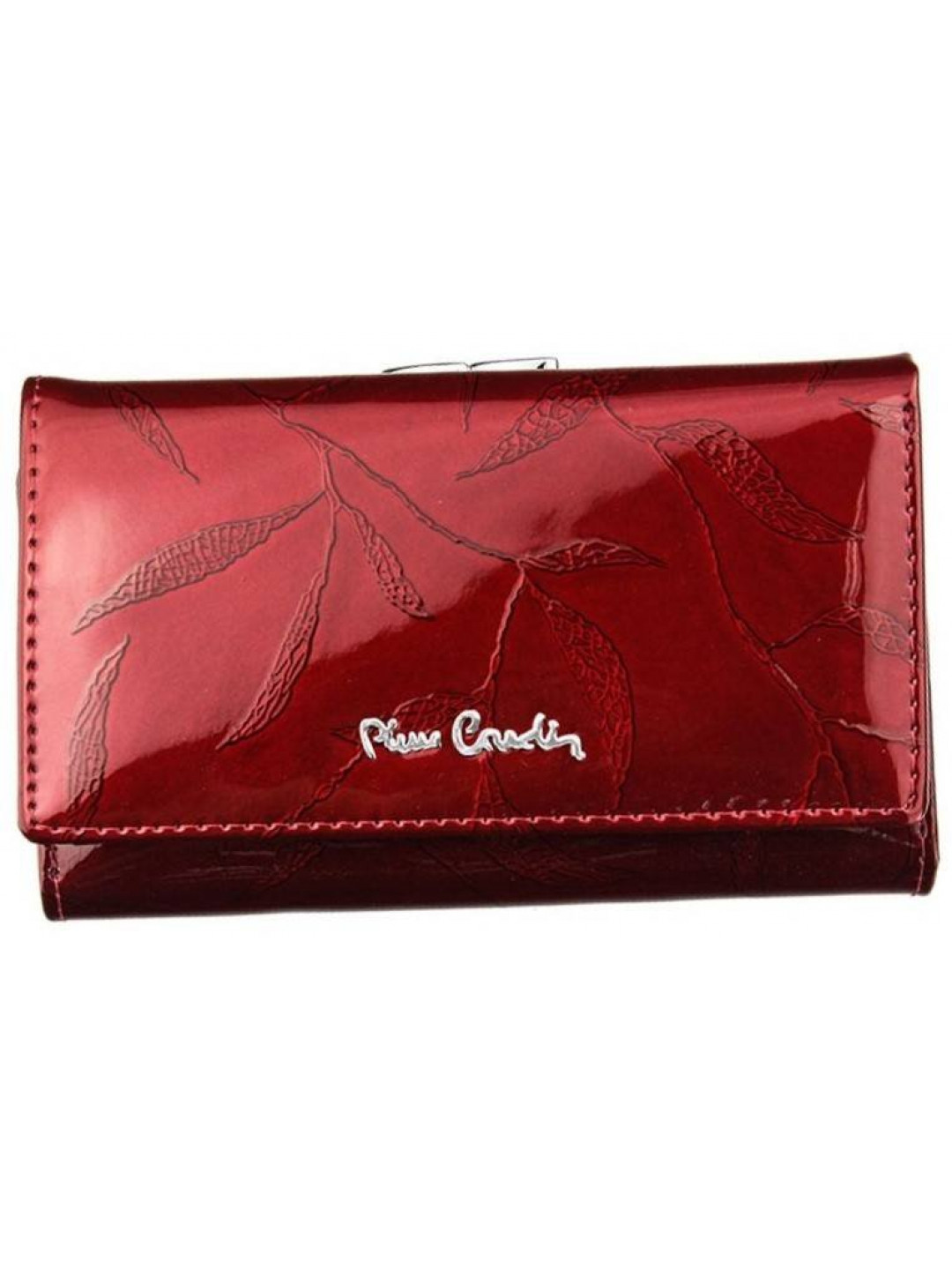 Luxusní dámská kožená peněženka Pierre Cardin Paulette červená