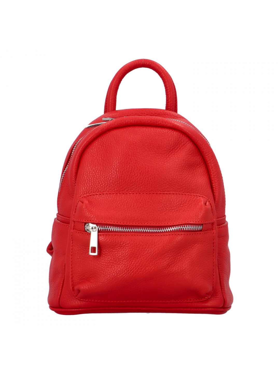 Městský kožený batoh Chris červený