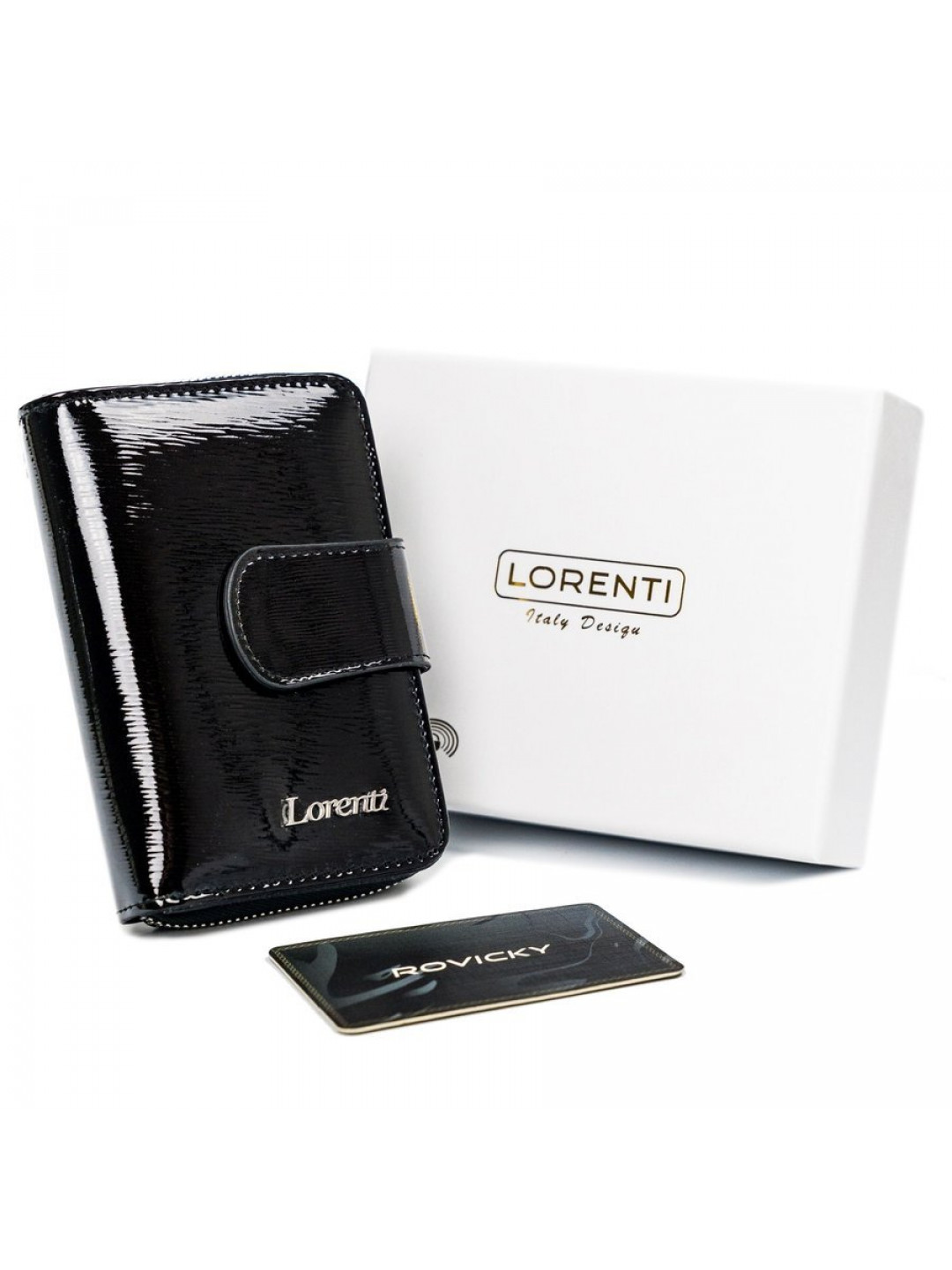 Luxusní dámská kožená peněženka Flop černá