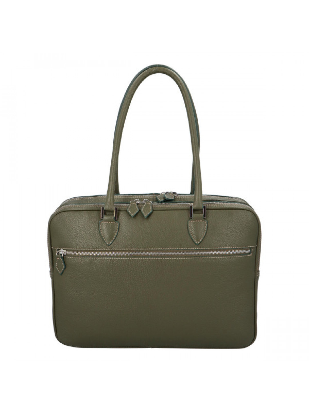 Luxusní kožená business taška Taylor zelená