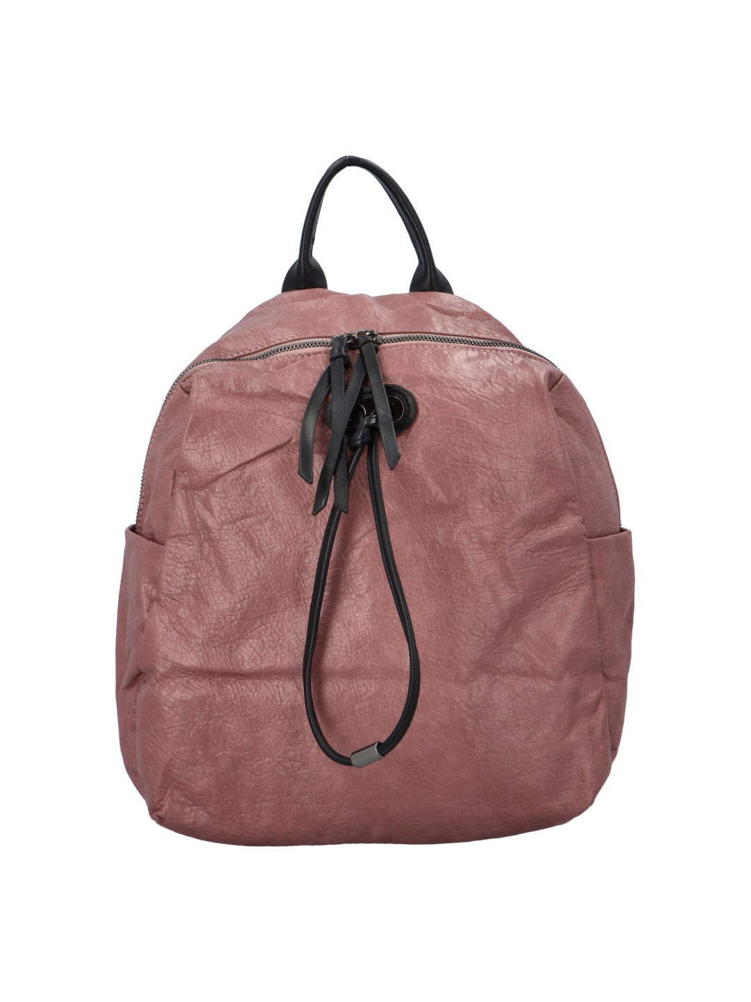 Stylový koženkový batoh Goraz růžový