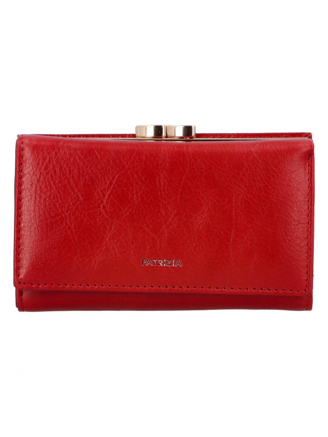 Příjemná dámská kožená peněženka v luxusním provedení Belasi červená hladká