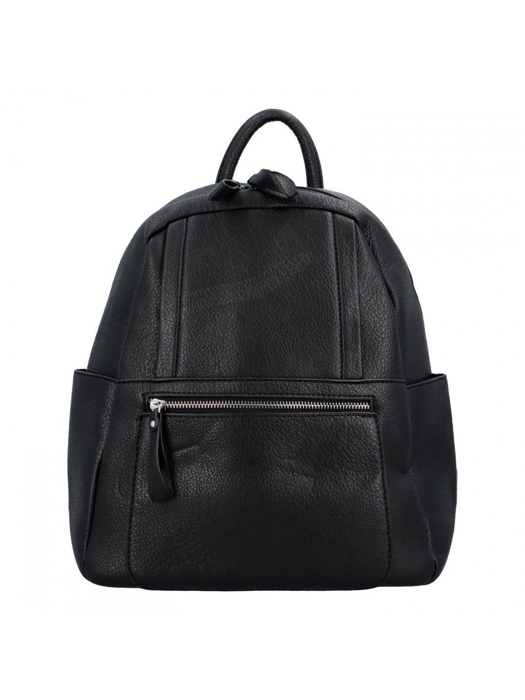 Příjemný dámský koženkový batůžek kabelka Amurath černá