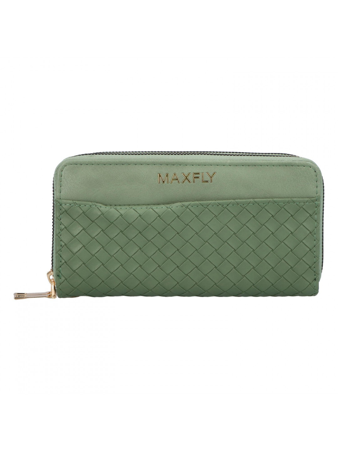 Velká a prostorná dámská koženková peněženka Dolly zelená
