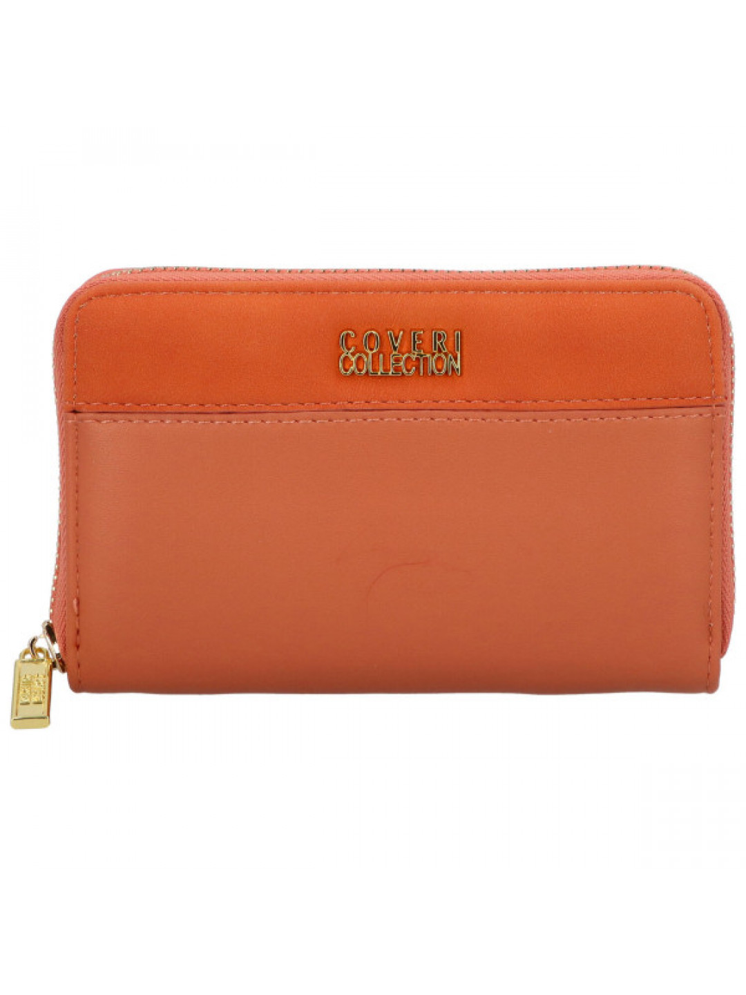 Menší dámská pouzdrová koženková peněženka Silvia korálově červená