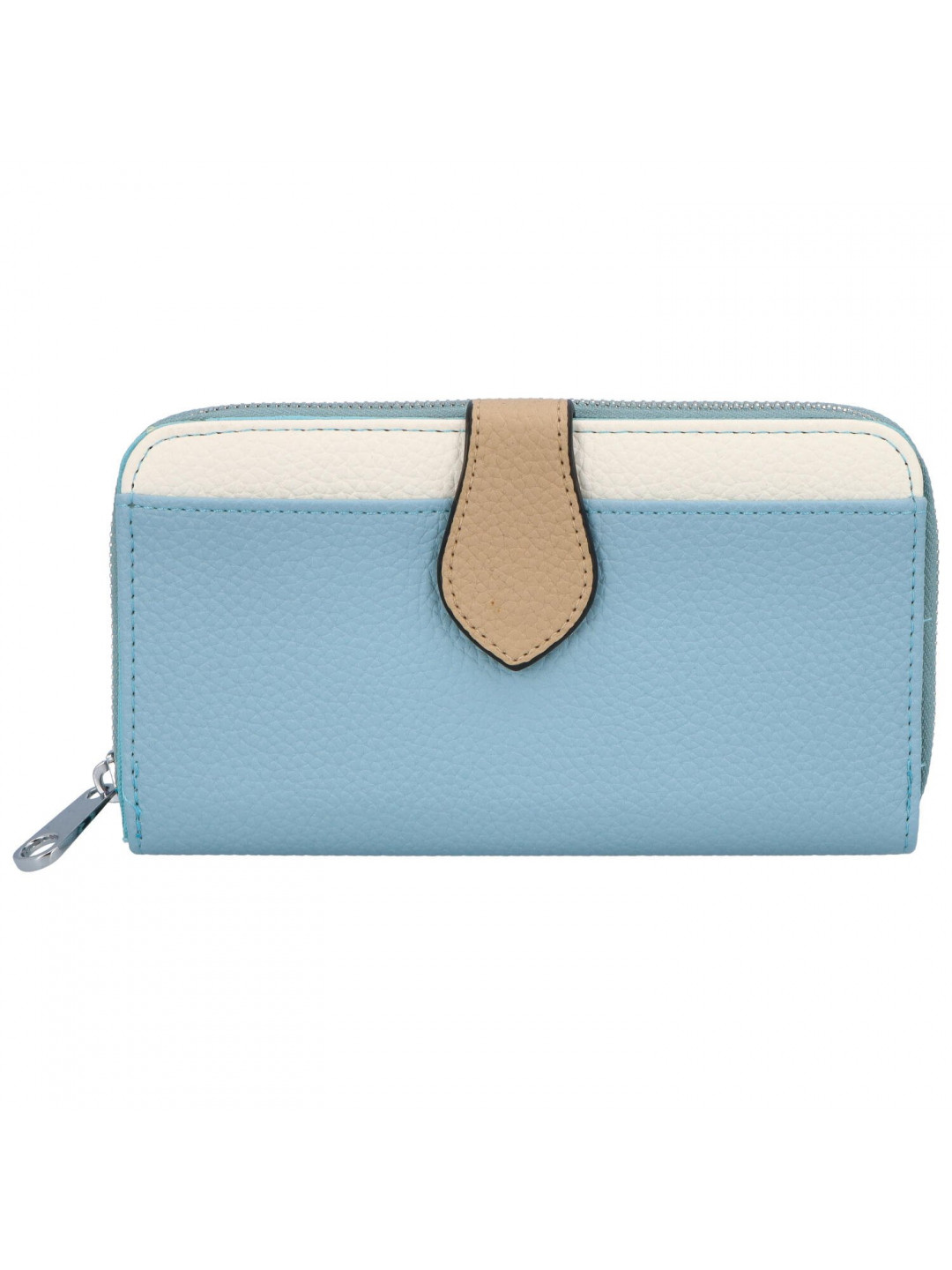Kombinovaná dámská koženková peněženka Simonee světle modrá