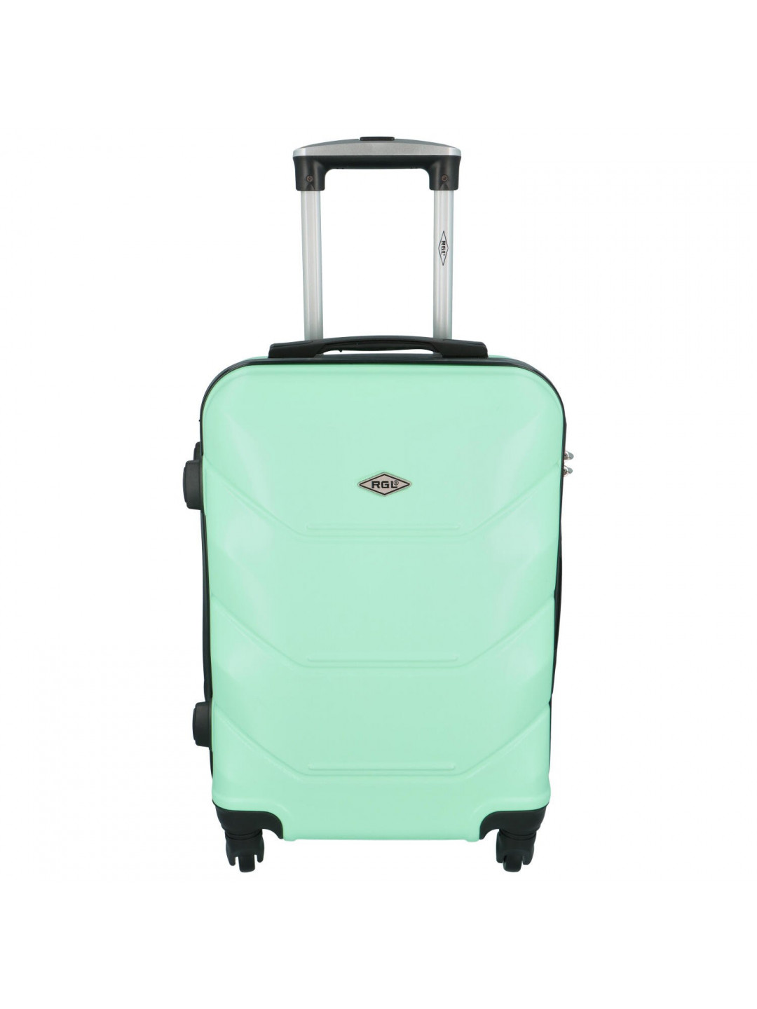 Cestovní pilotní plastový kufr Sonrado vel S světle zelená