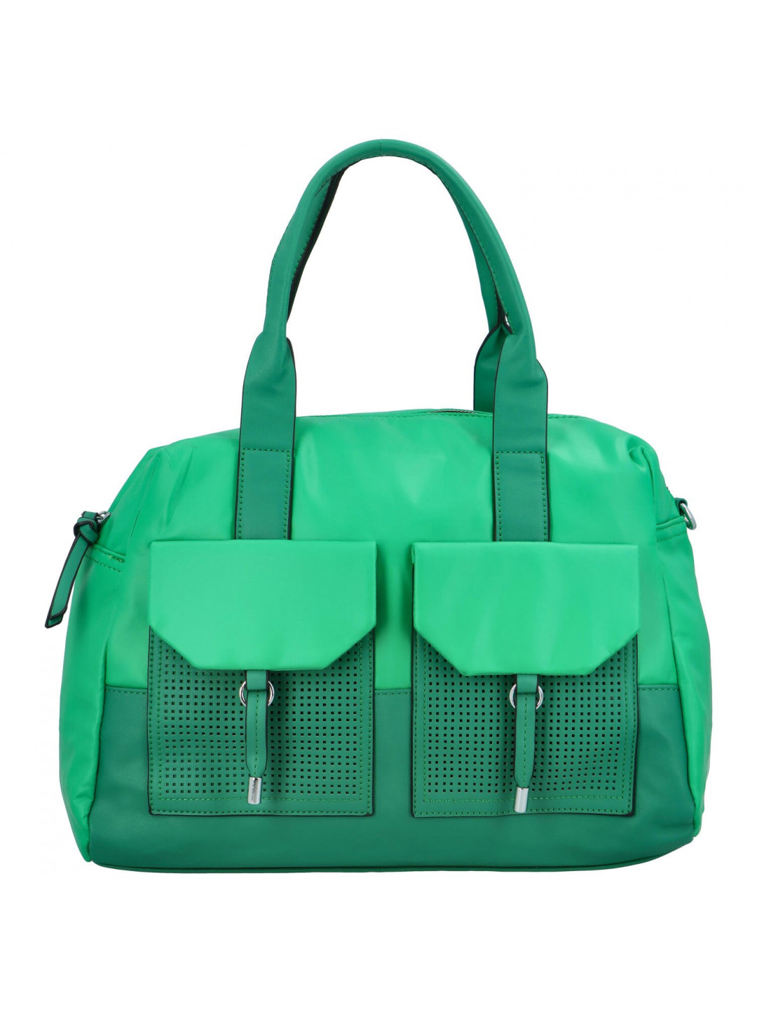 Víkendová dámská koženková taška Norma zelená