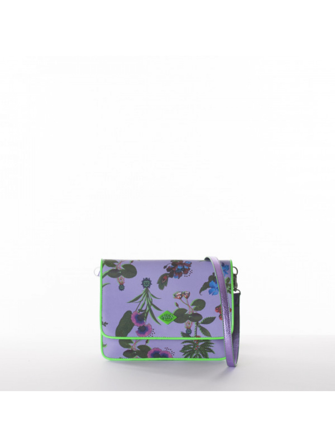 Romantická dámská společenská kabelka Oilily flower fialová