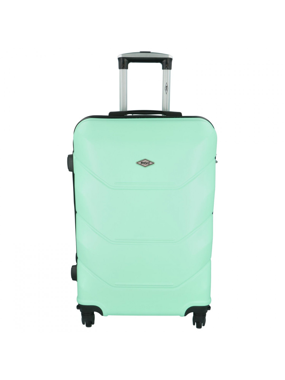 Cestovní plastový kufr Sonrado vel L světle zelená