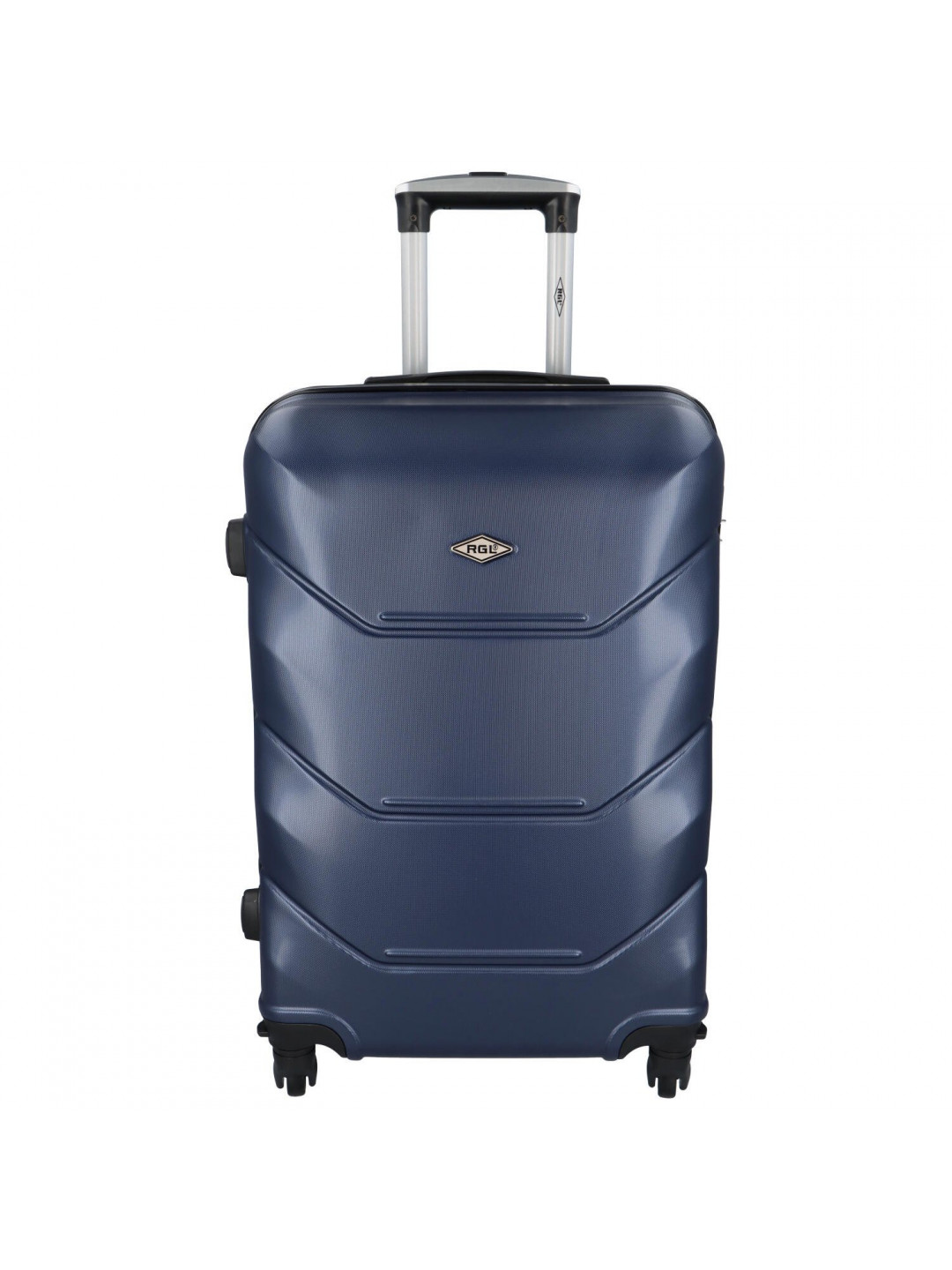 Cestovní plastový kufr Sonrado vel M tmavě modrá