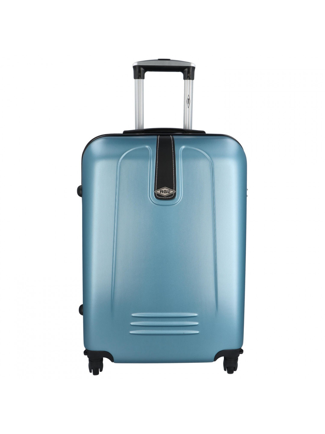 Plastový cestovní kufr Peek metalická modrá M