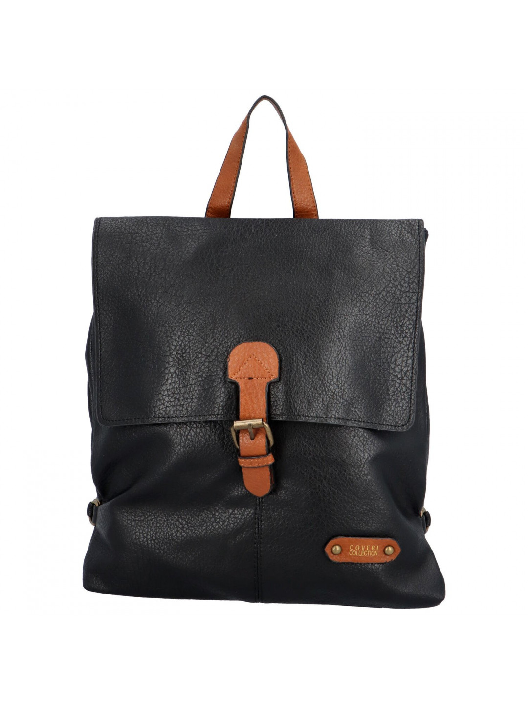 Stylový dámský koženkový kabelko-batoh Baldomero černá
