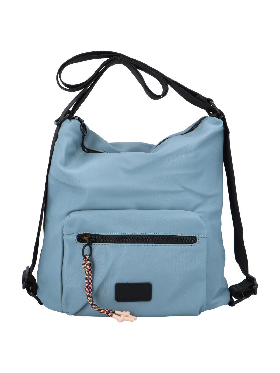 Volnočasová dámská lehká kabelka batoh Pura světle modrá
