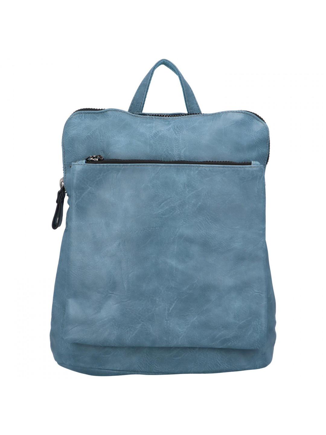 Praktický dámský koženkový kabelko batůžek Reyes světle modrá