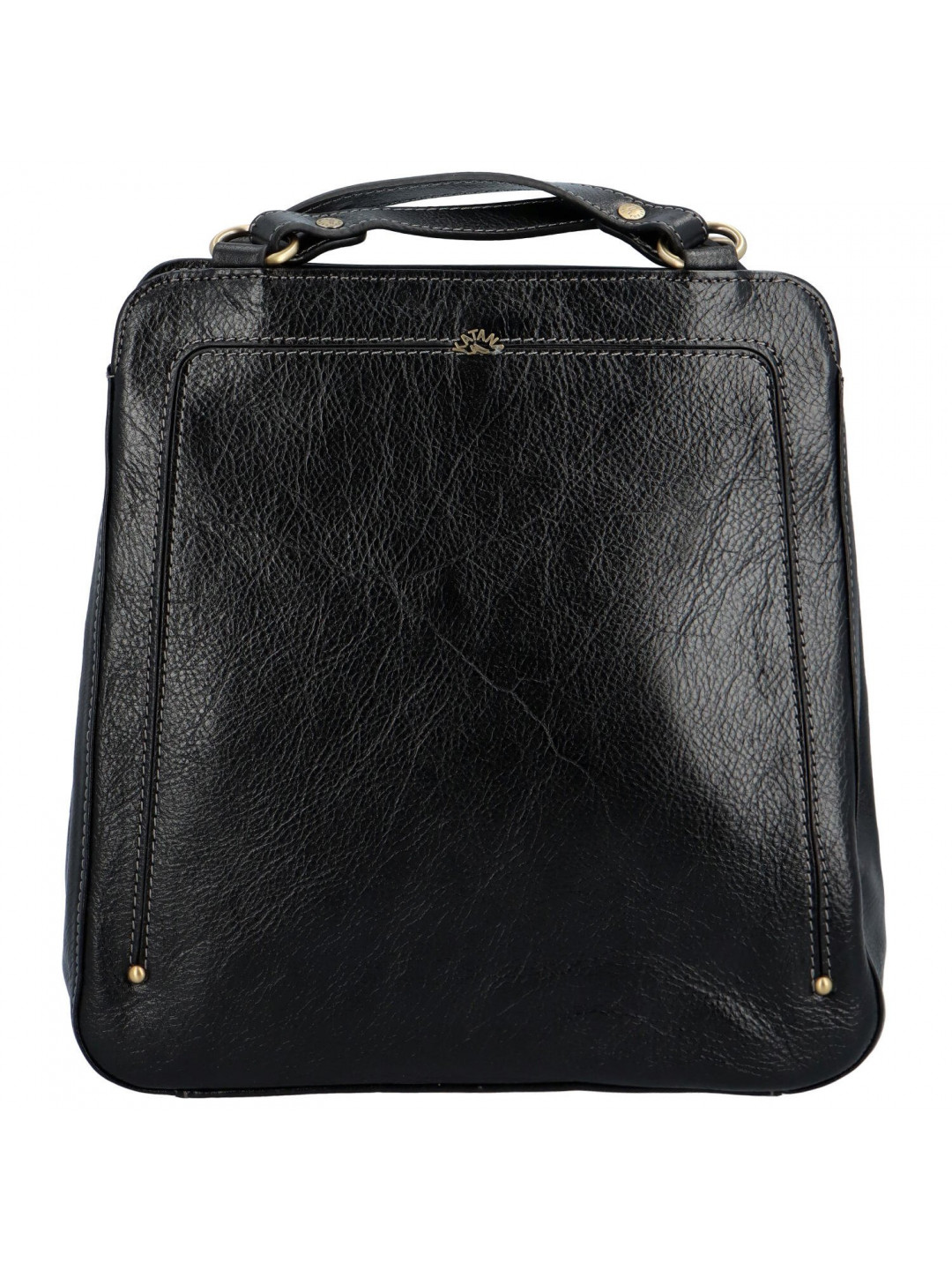 Luxusní dámský kožený kabelko batoh Katana Nice černá