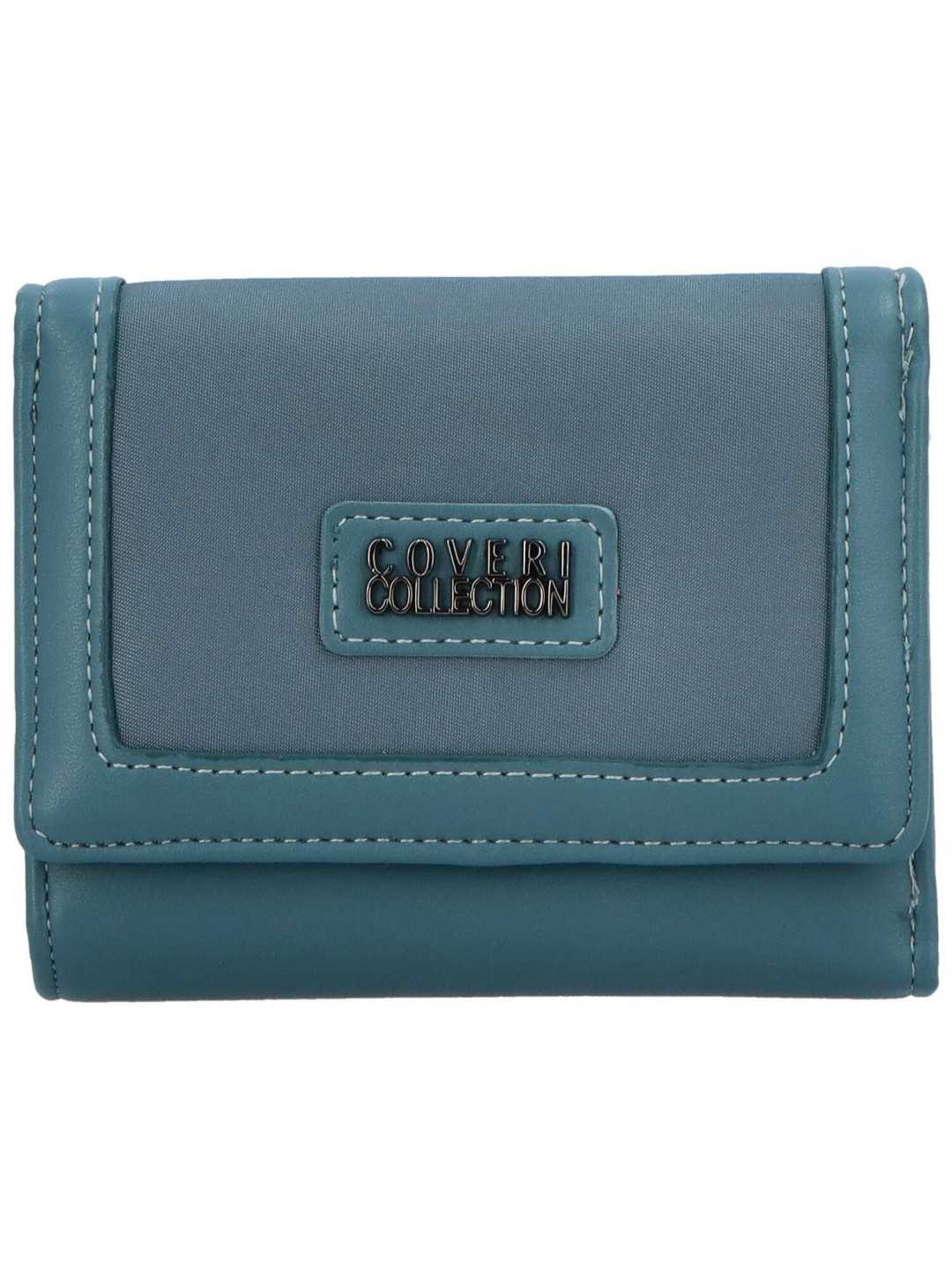 Menší dámská koženková peněženka Tadeo zelenomodrá